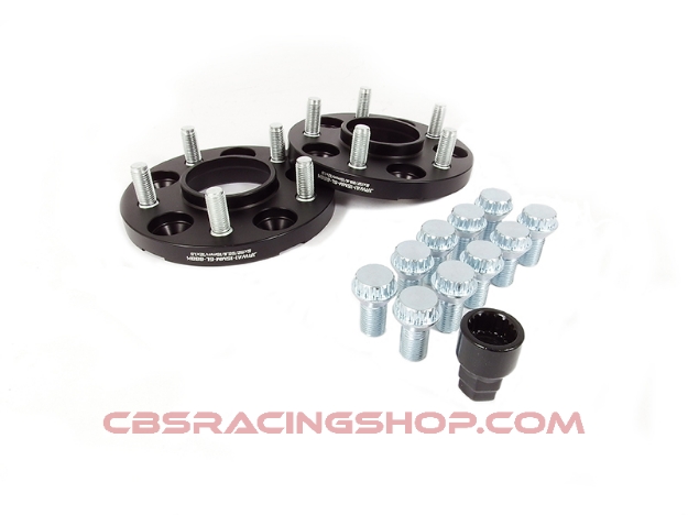 Picture of 5 mm, 6x114,3 - 66,1 JRWS1 Aluminium Black, Wheel Spacers - JR Wheels