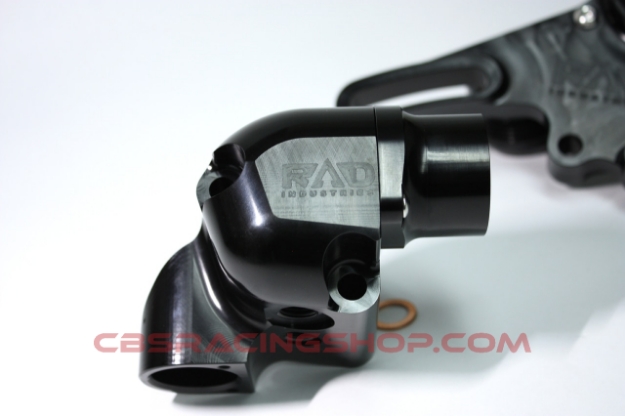 Image de RAD Industries GTE Billet Upper Water Neck - Anodized Black