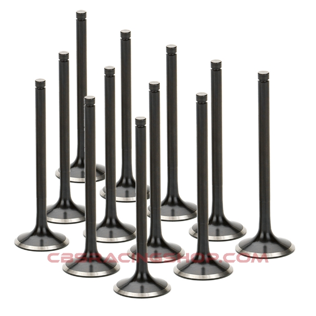 Billede af Toyota 1GRFE Black Nitrided Exhaust Valve- +1mm Oversize - Set of 12 - Supertech