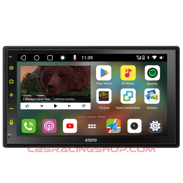 Picture of ATOTO S8G2B74MS 7" Double Din Car Stereo QLED Touchscreen, GPS Tracking, LRV, SCVC, 4G+32G