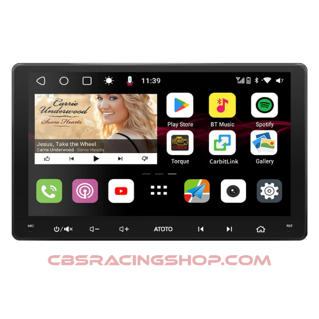 Billede af ATOTO S8G2099UN 9" QLED Double Din Car Stereo, Built-in 4G LTE, Wireless CarPlay & Android Auto in-Dash Navigation,4 * 49W Amp,8-Core 6G+128G