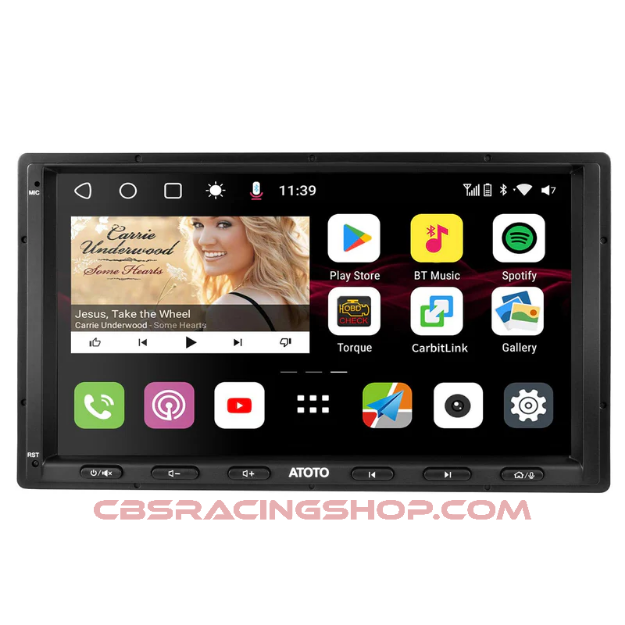 Picture of ATOTO S8G2A79UN 7" Double Din Car Stereo,4 * 49W Amp, 2 Bluetooth, GPS Tracking, LRV, 8-Core 6G+128G