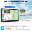 Picture of ATOTOZONE X10DG211E 10" QLED DAB 2 Din Android Car Stereo, 8+128G, Wireless Carplay & Android Auto, 4G LTE, AI Voice Assistant, GPS Tracking, Dual MIC & BT, LRV, 36B-EQ, HDMI Input