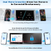 Picture of ATOTOZONE X10DG2B7E 7" QLED DAB Car Radio 2 From Android, 8+128G, Carplay Wireless & Android Auto, 4G LTE, AI Voice Assistant, GPS Tracking,Dual MIC & BT, LRV, SVC, 36B-EQ, HDMI Input